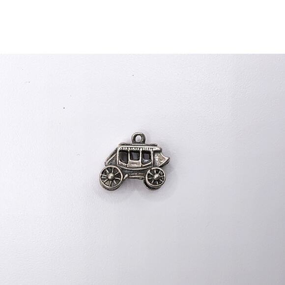 Vintage Sterling Silver Knott's Berry Farm Stagecoach Charm - Picture 1 of 7